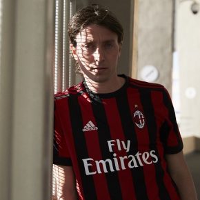 AC Milan 2017 2018 adidas Red Black Home Soccer Jersey, Shirt, Football Kit, Gara, Maglia, Camisa, Camiseta, Maillot, Trikot