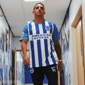 Brighton & Hove Albion 2017 2018 Nike Home Football Kit, Shirt, Soccer Jersey