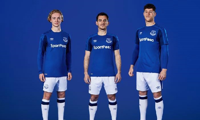 New Everton FC Football Socks Umbro 2017-18 Home Football Socks White 