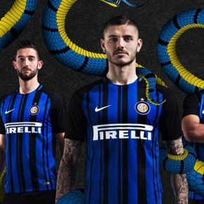 Inter Milan 2017 2018 Nike Home Football Kit, Soccer Jersey, Shirt, Maglia, Gara, Camiseta, Camisa, Maillot