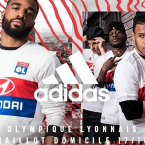 Olympique Lyon 2017 2018 adidas Home and Away Football Kit, Soccer Jersey, Shirt, Maillot, Tenue