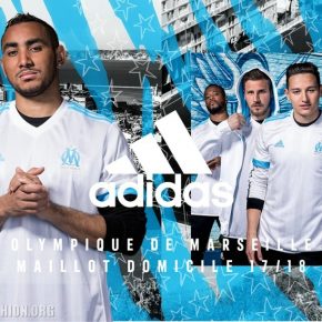 Olympique de Marseille 2017 2018 adidas Home, Away and Third Football Kit, Soccer Jersey, Shirt, Maillot, Camisa, Trikot, Camiseta