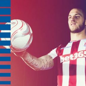 Stoke City FC 2017 2018 Macron Home and Away Football Kit, Soccer Jersey, Shirt