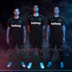 West Ham United 2017 2018 Umbro Away Football Kit, Soccer Jersey, Shirt, Camiseta, Camisa, Maillot, Trikot