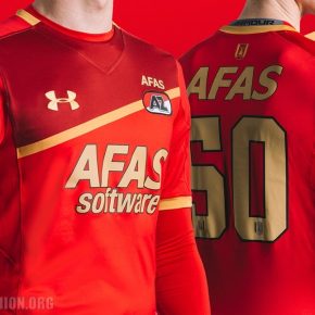 AZ Alkmaar 2017 2018 Under Armour Home Football Kit, Shirt, Soccer Jersey, Wedstrijdshirt Thuis, Thuisshirt