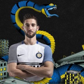 Inter Milan 2017 2018 Nike Away Football Kit, Soccer Jersey, Shirt, Maglia, Gara, Camiseta, Camisa, Maillot, Trikot