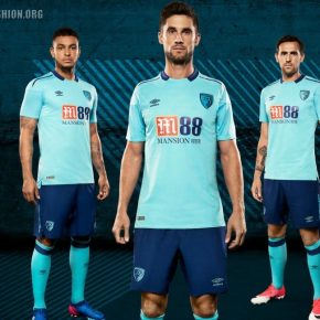 AFC Bournemouth 2017 2018 Umbro Away Football Kit, Soccer Jersey, Shirt, Camiseta, Maillot