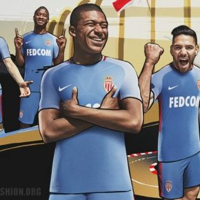 AS Monaco 2017 2018 Nike Away Football Kit, Soccer Jersey, Shirt, Maillot, Camiseta, Camisa, Trikot, Tenue