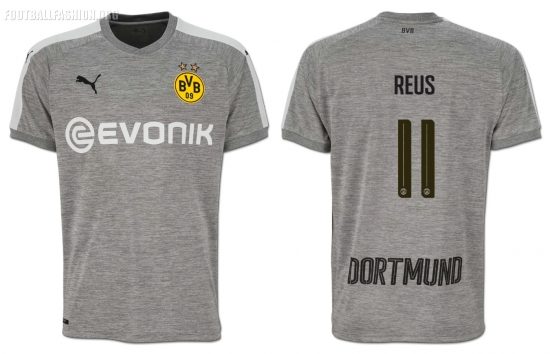 Borussia Dortmund 2017 2018 PUMA Third Football Kit, Shirt, Soccer Jersey, Trikot, Camiseta, Camisa, Maillot, Tenue, Ausweichtrikot