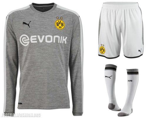 Borussia Dortmund 2017 2018 PUMA Third Football Kit, Shirt, Soccer Jersey, Trikot, Camiseta, Camisa, Maillot, Tenue, Ausweichtrikot