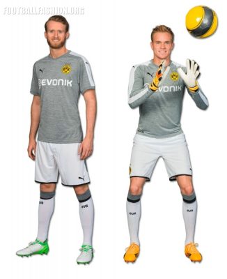 Borussia Dortmund 2017 2018 PUMA Third Football Kit, Shirt, Soccer Jersey, Trikot, Camiseta, Camisa, Maillot, Tenue, Ausweichtrikot