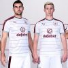 Burnley FC 2017 2018 PUMA White Away Football Kit, Soccer Jersey, Shirt
