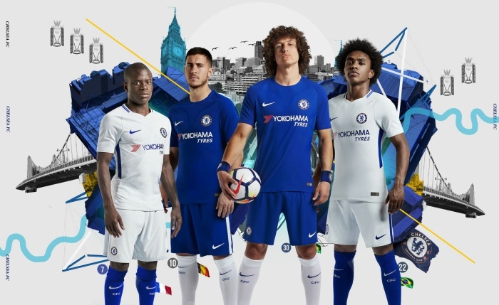Chelsea Away Shirt 2017/18 - Official Nike 17/18 Jersey