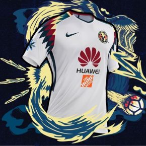 Club América 2017 2018 Nike White Away Soccer Jersey, Shirt, Football Kit, Equipacion, Camiseta, Playera, Uniforme