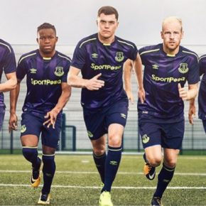 Everton FC 2017 2018 Umbro Third Football Kit, Soccer Jersey, Shirt, Camiseta, Camisa, Maillot