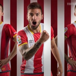 Girona FC 2017 2018 Umbro Football Kit, Soccer Jersey, Shirt, Camiseta, Camisa, Equipacion, Equipació