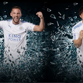 Leicester City FC 2017 2018 PUMA White Third Football Kit, Soccer Jersey, Shirt, Camiseta, Maillot