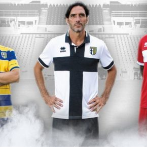 Parma Calcio 1913 Errea 2017 2018 Football Kit, Soccer Jersey, Shirt, Gara, Maglia, Camiseta