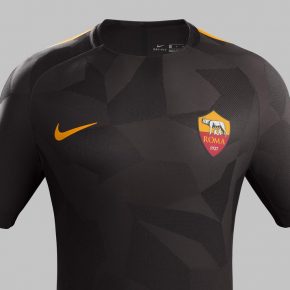AS Roma 2017 2018 Nike Brown Third Football Kit, Soccer Jersey, Shirt, Gara, Maglia, Maillot, Trikot