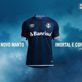 Grêmio 2017 2018 Umbro Third Football Kit, Soccer Jersey, Shirt, Camisa III