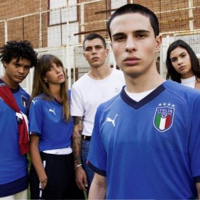 Italy 2018 PUMA Blue Home Football Kit, Shirt, Soccer Jersey, Italia, Camiseta, Camisa, Trikot, Maillot, Gara, Maglia