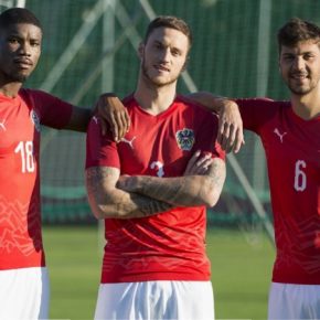 Austria 2018 2019 PUMA Home Football Kit, Soccer Jersey, Shirt, Österreich Heim Trikot