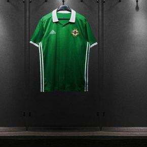 Northern Ireland 2018 adidas Home Football Kit, Soccer Jersey, Shirt