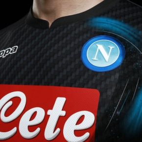 SSC Napoli 2017 2018 Kappa Kombat Karbon Fourth Football Kit, Shirt, Soccer Jersey, Gara, Maglia, Camiseta, Camisa, Maillot, Trikot, Tenue