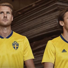 Sweden 2018 2019 Blue adidas Home Football Kit, Soccer Jersey, Shirt, Sverige SvFF matchtröja