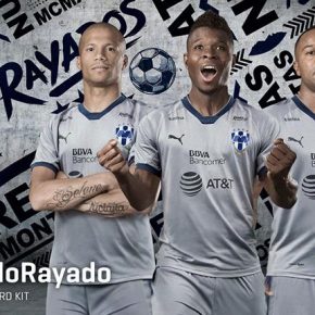 Rayados de Monterrey 2018 PUMA Gray Third Football Kit, Soccer Jersey, Shirt, Camiseta de Futbol Tercera