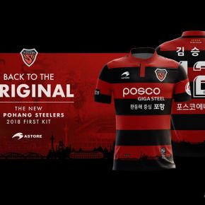 Pohang Steelers 2018 Astore Home and Away Football Kit, Soccer Jersey, Shirt