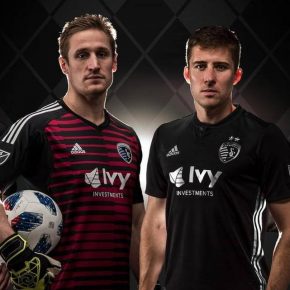 Sporting Kansas City 2018 adidas Away Soccer Jersey, Football Kit, Shirt, Camiseta de Futbol