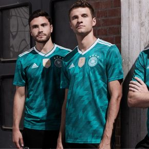 Germany 2018 FIFA World Cup adidas Green Away Football Kit, Shirt, Soccer Jersey, Trikot, Fussball-Weltmeisterschaft, Auswärtstrikot WM
