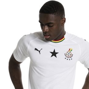 Ghana 2018 2019 PUMA White Away Football Kit, Soccer Jersey, Shirt