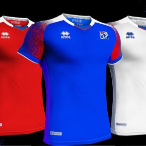 Iceland 2018 World Cup Errea Home and Away Football Kit, Soccer Jersey, Shirt, landsliðsbúningur