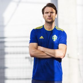 Sweden 2018 World Cup 2019 Blue adidas Away Football Kit, Soccer Jersey, Shirt, Sverige SvFF matchtröja