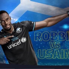 Team Usain Bolt Soccer Aid 2018 PUMA Football Kit, Soccer Jersey, Shirt
