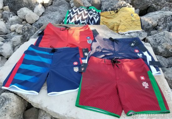 Hurley 2018 World Cup USA, England, France, Portugal, Australia, Nigeria National Soccer Team Phantom Board Shorts