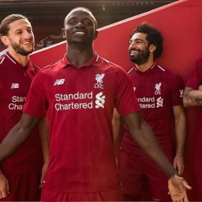 Liverpool FC 2018 2019 Red New Balance Home Football Kit, Soccer Jersey, Shirt, Camiseta, Camisa, Maillot, Trikot