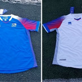 Iceland 2018 World Cup Errea Home and Away Football Kit, Soccer Jersey, Shirt, landsliðsbúningur
