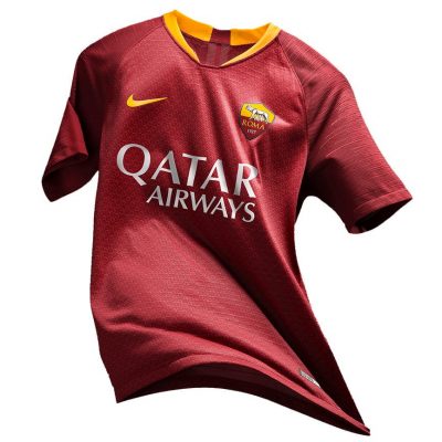 AS Roma 2018 2019 Nike Home Football Kit, Soccer Jersey, Shirt, Gara, Maglia, Camisa, Camiseta