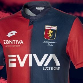 Genoa CFC 2018 2019 Lotto Home Football Kit, Soccer Jersey, Shirt. Gara. Maglia