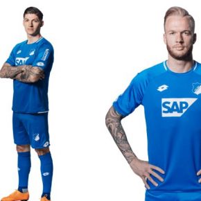 TSG 1899 Hoffenheim 2018 2019 Lotto Home Football Kit, Soccer Jersey, Shirt, Trikot, Heimtrikot