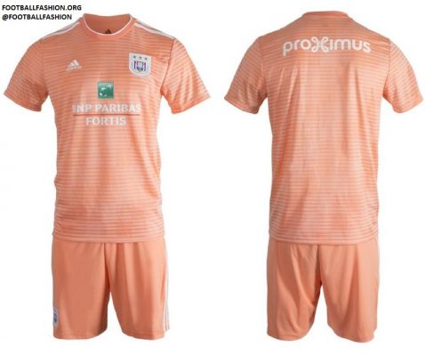 RSC Anderlecht 2018 2019 adidas Away Football Kit, Soccer Jersey, Shirt, Maillot, Tenue