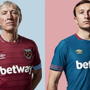 West Ham United 2018 2019 Umbro Home Football Kit, Soccer Jersey, Shirt, Camiseta, Camisa, Maillot, Trikot