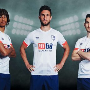 AFC Bournemouth 2018 2019 Umbro Away Football Kit, Soccer Jersey, Shirt