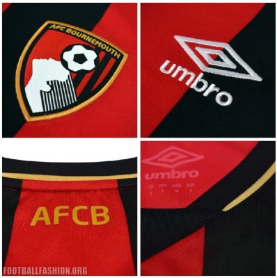 AFC Bournemouth 2018 2019 Umbro Home Football Kit, Soccer Jersey, Shirt