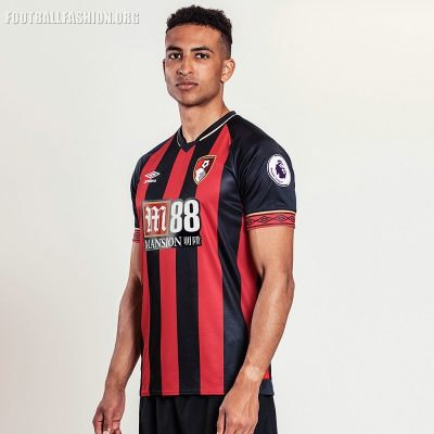 AFC Bournemouth 2018 2019 Umbro Home Football Kit, Soccer Jersey, Shirt