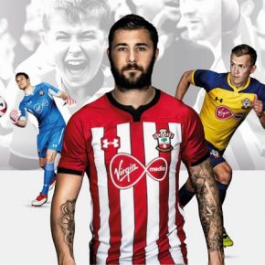 Southampton Football Club 2018 2019 Under Armour Home and Away Football Kit, Soccer Jersey, Shirt