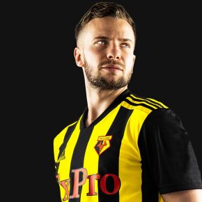 Watford FC 2018 2019 adidas Home Football Kit, Soccer Jersey, Shirt